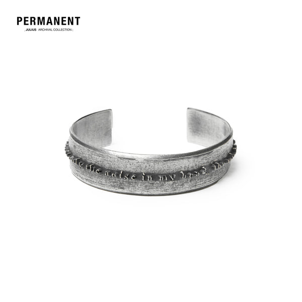 PERMANENT JULIUS 859ACU8-SV Silver / Manifesto Silver Bangle