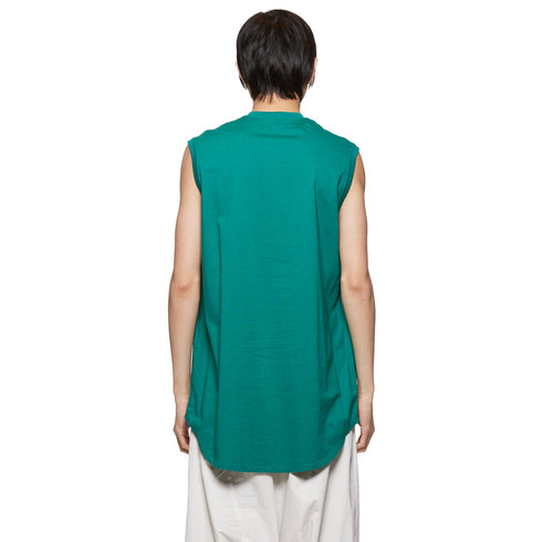 JULIUS 868CPM2 Viridian / Stan Graphic Sleeve Less Tops
