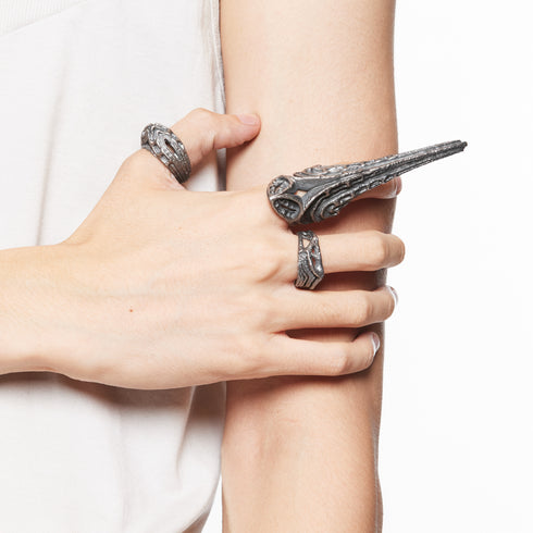 JULIUS 077ACU11 Silver / Dualflow Anima Ring Ver.6