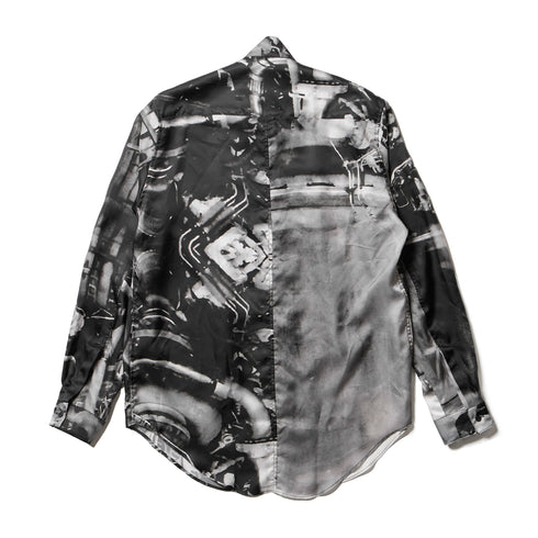 JULIUS 907SHM4-P Black / Glide Tucked Shirt - Residual Form