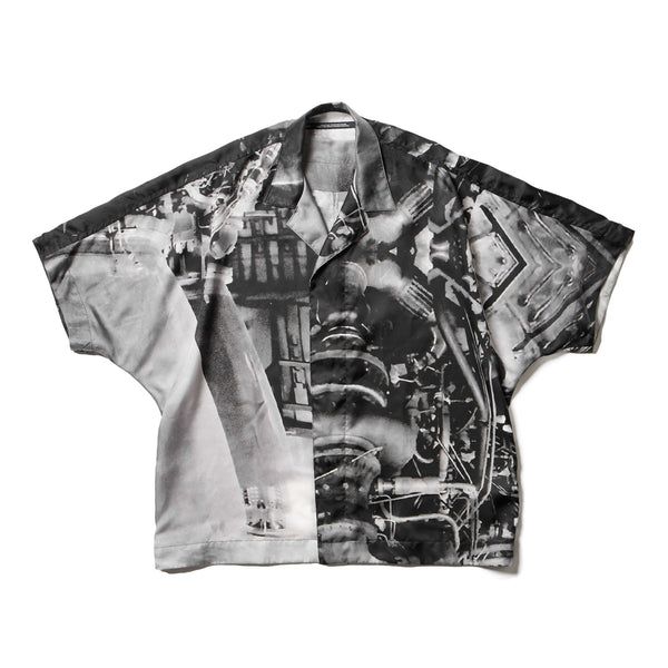 JULIUS 907SHM3-P Black / Glide Overshirt - Residual Form