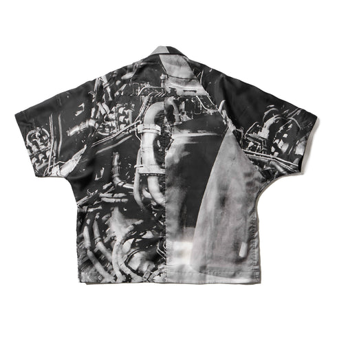 JULIUS 907SHM3-P Black / Glide Overshirt - Residual Form