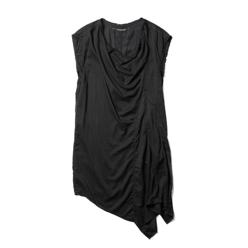 JULIUS 907SHM5 Black / Umbra Drape Tunic