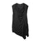 JULIUS 907SHM5 Black / Umbra Drape Tunic