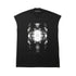 JULIUS 907CPM3 Black / Europa Graphic Sleeveless T-Shirt