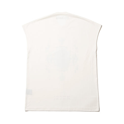 JULIUS 907CPM3 Off White / Europa Graphic Sleeveless T-Shirt