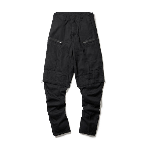 JULIUS 907PAM5 Black / Rust Graft Pants
