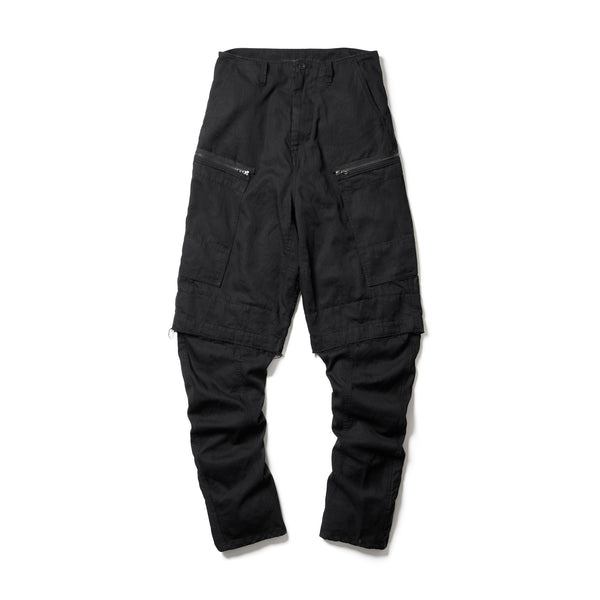 JULIUS 907PAM5 Black / Rust Graft Pants