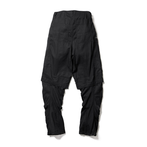 JULIUS 907PAM5 Black / Rust Graft Pants