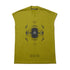 JULIUS 907CPM3 Acid Green / Europa Graphic Sleeveless T-Shirt