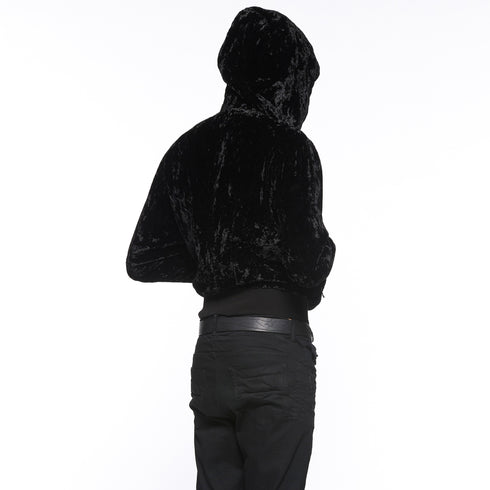 JULIUS 917BLM5 Black / Seamed Hoodie
