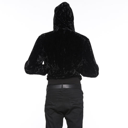 JULIUS 917BLM5 Black / Seamed Hoodie