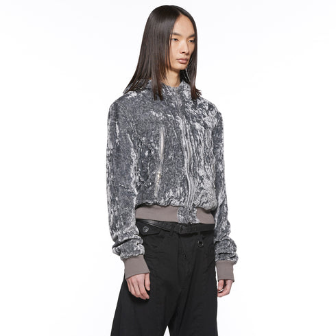 JULIUS 917BLM5 Gray / Seamed Hoodie