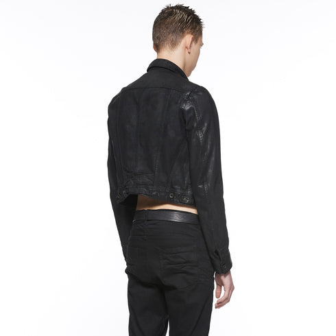 JULIUS 917BLM9-C Black / Corset Denim Jacket