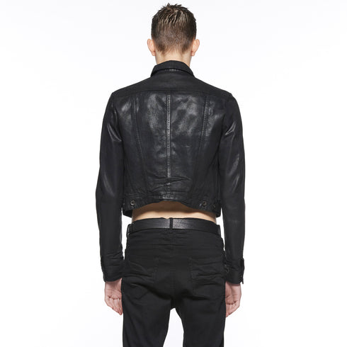 JULIUS 917BLM9-C Black / Corset Denim Jacket