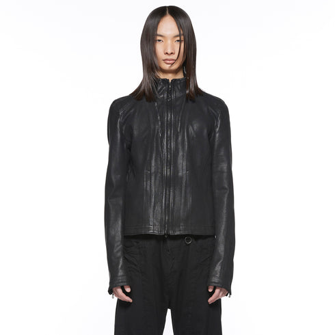 JULIUS 917BLM3-C Black / Seamed Skinny Jacket