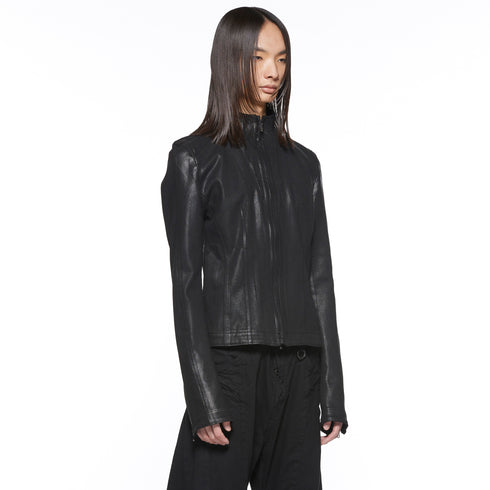 JULIUS 917BLM3-C Black / Seamed Skinny Jacket