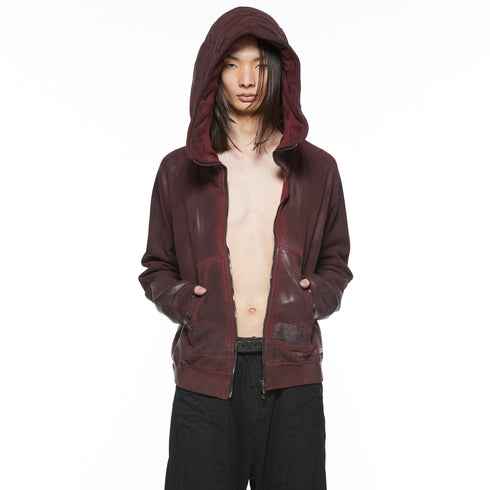 JULIUS 917CUM1 Blood / Seamed Hoodie