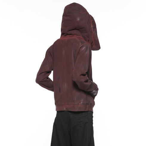 JULIUS 917CUM1 Blood / Seamed Hoodie