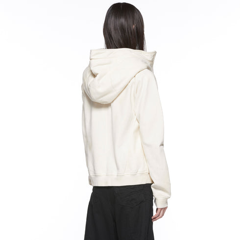 JULIUS 917CUM1 Ivory / Seamed Hoodie