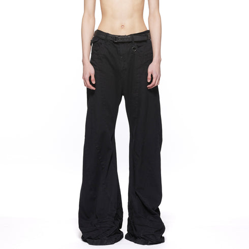 JULIUS 917PAM13 Black / Bending Tuba Pants