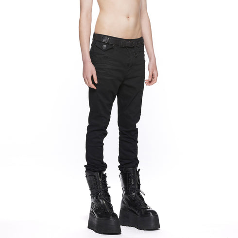 JULIUS 917PAM14 Black / Gazelle Skinny Pants