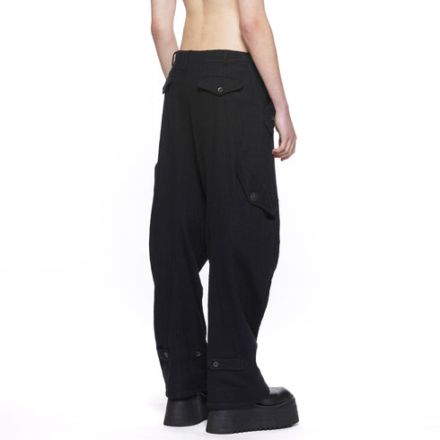 JULIUS 917PAM7 Black / Tourer Wide Pants