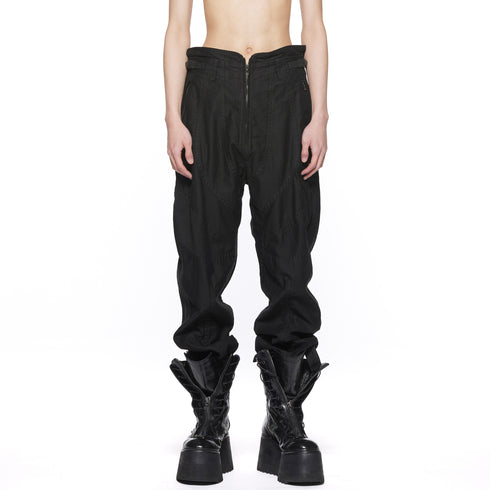 JULIUS 917PAM16 Black / Unchain Tapered Pants