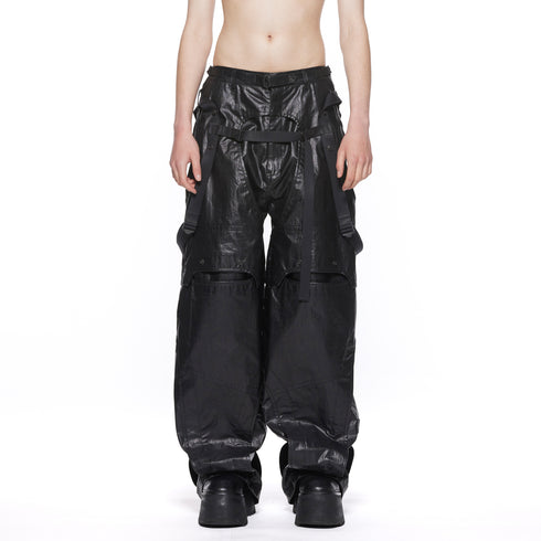 JULIUS 917PAM17 Black / Mechanical Pants