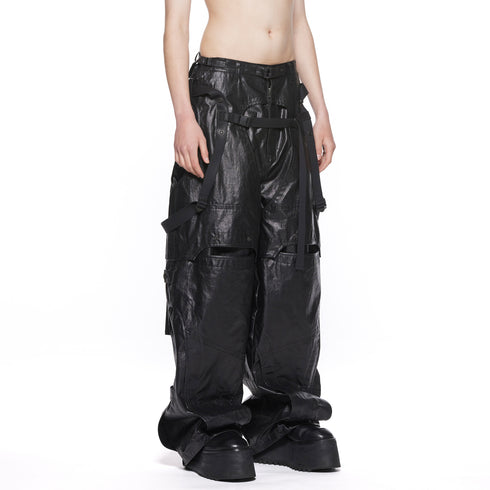 JULIUS 917PAM17 Black / Mechanical Pants