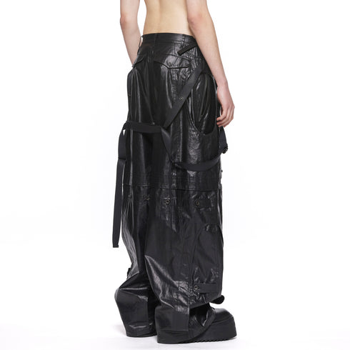 JULIUS 917PAM17 Black / Mechanical Pants