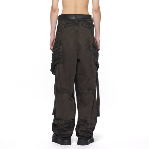 JULIUS 917PAM1-BW Dark Brown / Gas Mask Pants