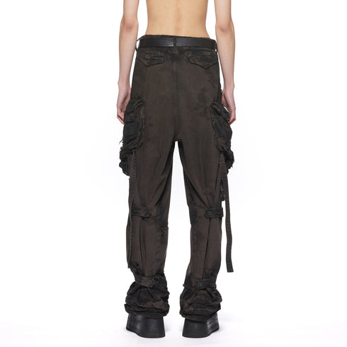 JULIUS 917PAM1-BW Dark Brown / Gas Mask Pants