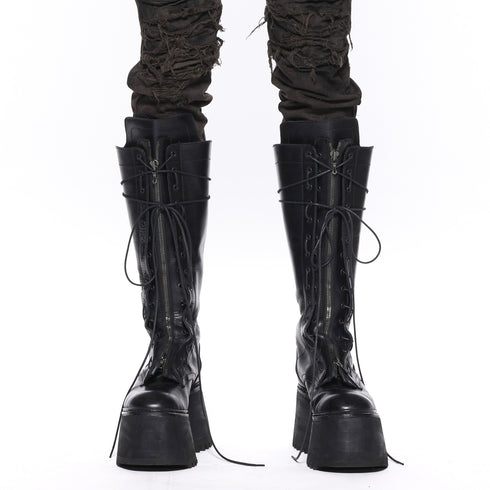 JULIUS 917FWM4 Black / Long Military Talos Boots
