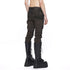 JULIUS 917PAM2-BW Dark Brown / Destroyed Biker Pants