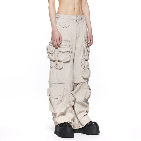 JULIUS 917PAM11 Plaster / Neo Tactical Wide Pants