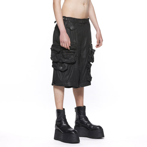 JULIUS 917PAM11 Black / Neo Tactical Wide Pants