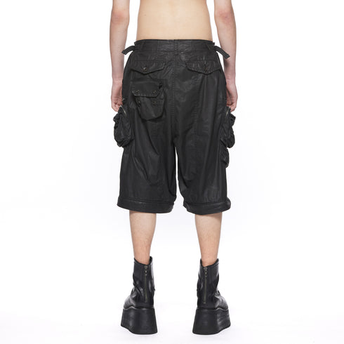 JULIUS 917PAM11 Black / Neo Tactical Wide Pants