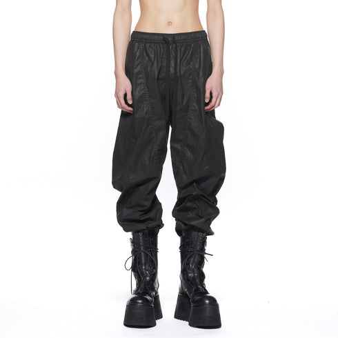 JULIUS 917PAM12 Black / Seamed Jogger Pants