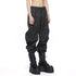 JULIUS 917PAM12 Black / Seamed Jogger Pants