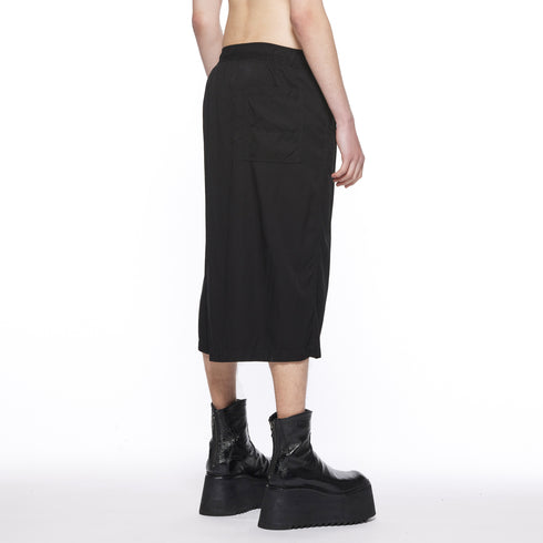 JULIUS 917PAM19 Black / Over Wrapping Pants