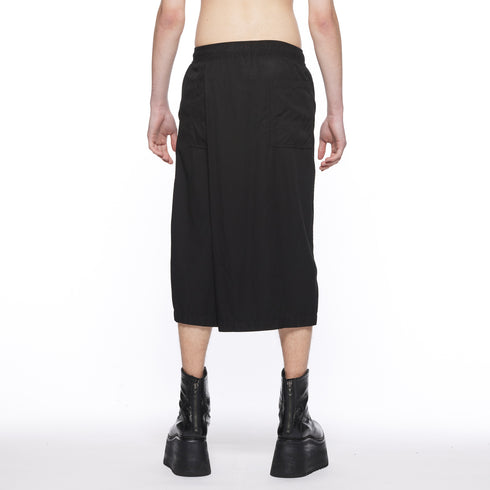 JULIUS 917PAM19 Black / Over Wrapping Pants