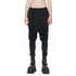 JULIUS 917PAM25 Black / Drop Crotch Short Pants