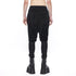 JULIUS 917PAM25 Black / Drop Crotch Short Pants