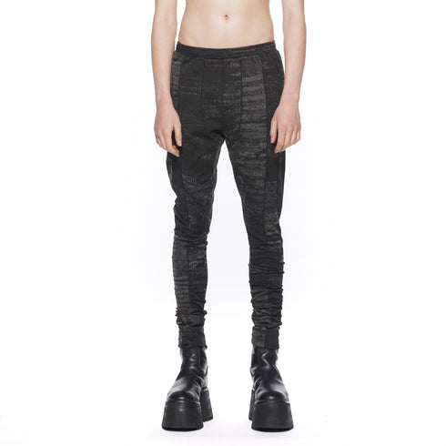 JULIUS 917PAM23 Bk Noise / Digital Noise Leggings