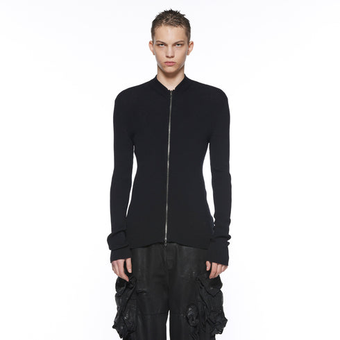 JULIUS 917KNM1 Black / Skinny Knit Top