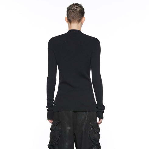 JULIUS 917KNM1 Black / Skinny Knit Top