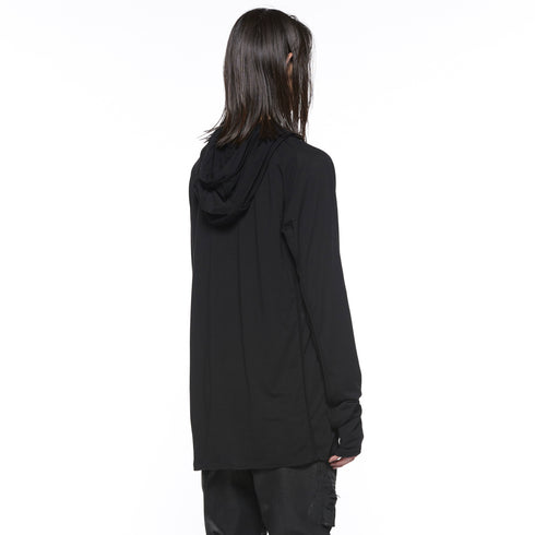 JULIUS 917CUM10 Black / Cowl Hooded Top