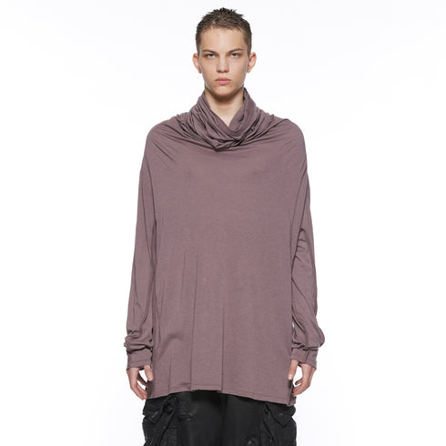 JULIUS 917CUM9 Ash Purple / Cowl Neck Top