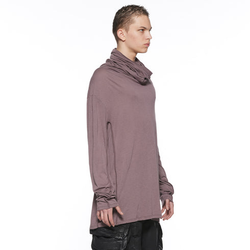 JULIUS 917CUM9 Ash Purple / Cowl Neck Top